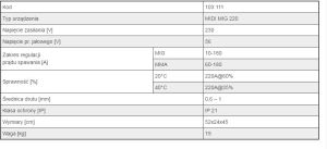 Weldman Półautomat spawalniczy inwertorowy MIDI MIG 220A 230V (103 111) 2