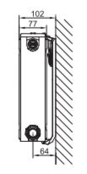 Stelrad Grzejnik płytowy Novello Typ 21 60 x 40cm (GR-ST-N-21/60/040) 9