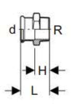 Geberit Złączka Mapress Kupfer Gas 18mm przejściowa z GZ 1/2" (34667) 2