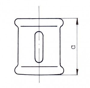 Odlewnia Zawiercie Mufa równoprzelotowa M4 3/4" ocynk 2