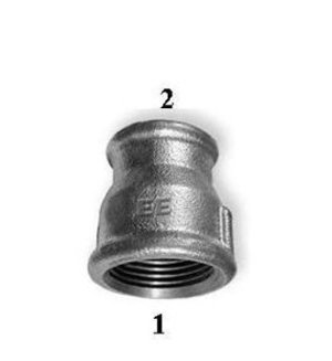 Odlewnia Zawiercie Mufa redukcyjna M2 2 x 1" ocynk 2