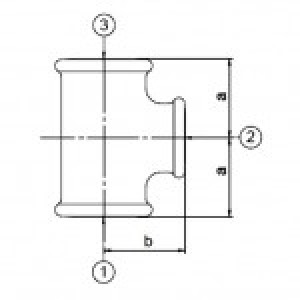 Odlewnia Zawiercie Trójnik równoprzelotowy 1/2" ocynk 2