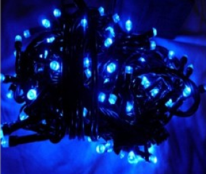 Lampki choinkowe Volteno LED na kabel niebieskie 200szt. (VO0495) 1