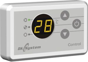 DK System CONTROL - panel pokojowy do sterowania regulatorem pracy kotła lub pomp (109011) 1