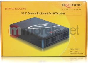 Kieszeń Delock KIESZEŃ ZEWN. SATA 5,25 ESATA/USB/FIREWIRE 2