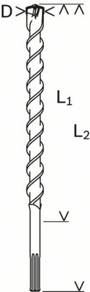 Wiertło Bosch do betonu SDS MAX 28mm  (2608586788) 2