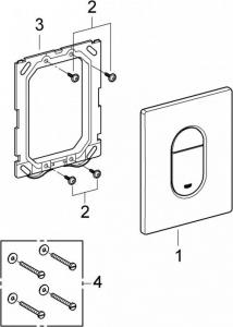 Przycisk spłukujący Grohe Arena Cosmopolitan do WC biały (38844SH0) 3