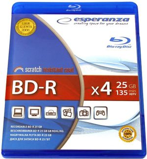 Esperanza BD-R 25 GB 4x 1 sztuka (BDR0019) 1