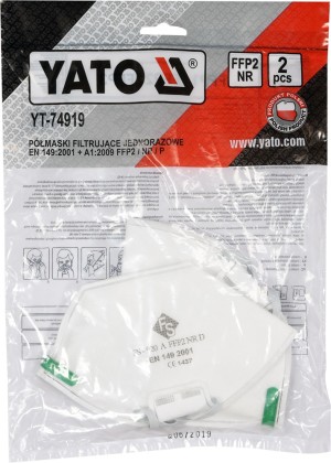 Yato Półmaska filtrująca FFP2/P 2szt. (YT-74919) 2