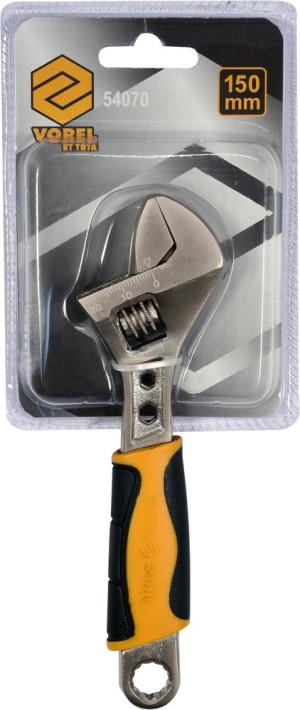 Vorel Klucz nastawny typu szwed 150mm gumowa rękojeść (54070) 3