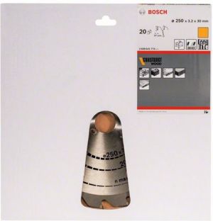 Bosch Tarcza pilarska Construct Wood 250 x 30mm 20z (2608641774) 2