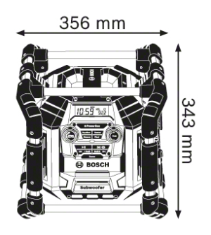 Radio budowlane Bosch Radio budowlane GML 20 Professional bez akumulatora i ładowarki w zestawie (0.601.429.700) 4
