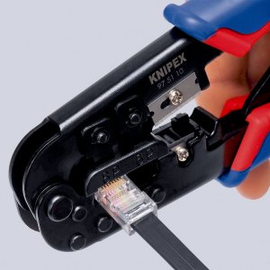 Knipex Szczypce do zagniatania wtyków telefonicznych Western 190mm (97 51 10) 3