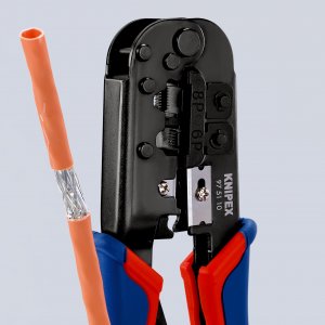 Knipex Szczypce do zagniatania wtyków telefonicznych Western 190mm (97 51 10) 5