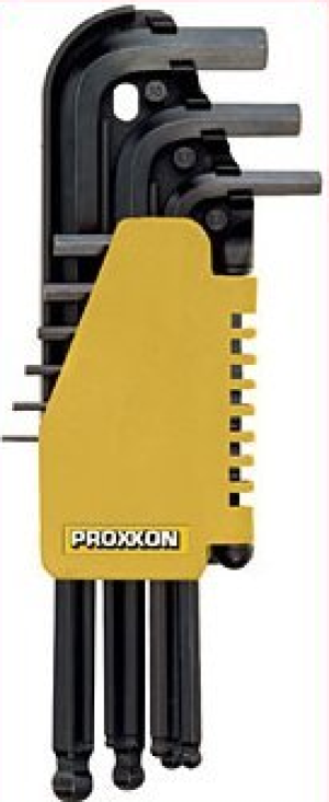 Proxxon Zestaw kluczy imbusowych hex typ L 1,5-10mm z kulką 9szt. (PR23946) 1
