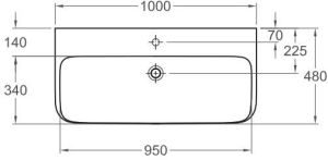 Umywalka Keramag MyDay 100cm (125400-000) 5