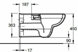 Miska WC Keramag Renova nr 1 Comfort Rimfree wisząca (208560-000) 3