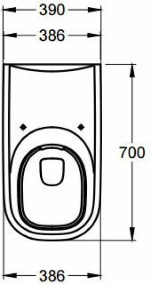 Miska WC Keramag Renova nr 1 Comfort Rimfree wisząca (208560-000) 4