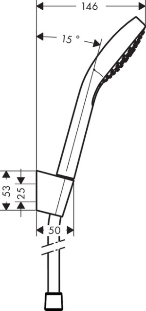 Zestaw prysznicowy Hansgrohe punktowy  (26411400) 2