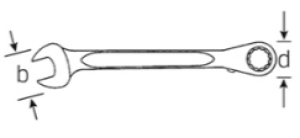 Stahlwille Klucz płasko-oczkowy z grzechotką 8mm (41170808) 2