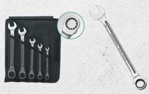 Stahlwille Zestaw kluczy płasko-oczkowych z grzechotką 8-19mm 5szt. (96411705) 4