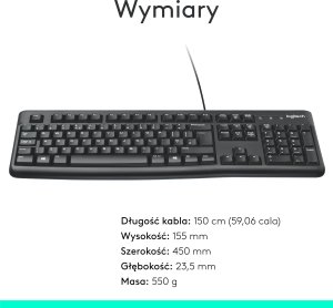 Klawiatura Logitech K120 (920-002509) 8