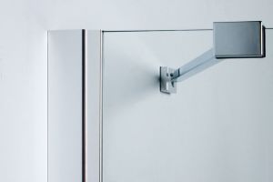 Parawan nawannowy Sanplast Free Line 1-częściowy szkło przejrzyste, profil srebrny (600-260-0520-42-401) 2