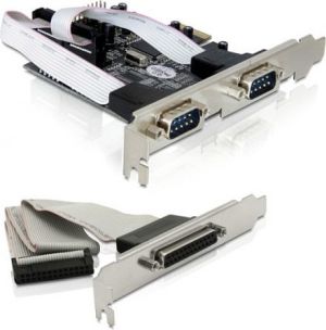Kontroler Delock PCIe x1 - 2x RS-232 + LPT (89129) 1