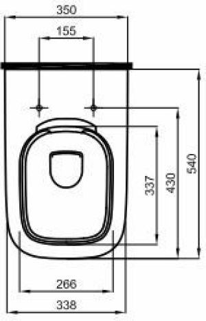 Miska WC Koło Modo Rimfree wisząca Reflex (L33120900) 2