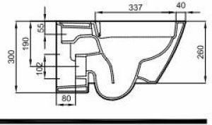 Miska WC Koło Modo Rimfree wisząca Reflex (L33120900) 4