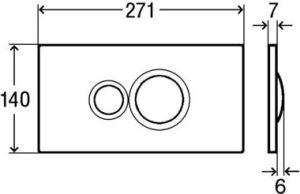 Przycisk spłukujący Viega Visign for Style 10 do WC stal nierdzewna (596347) 2