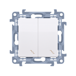 Kontakt-Simon Łącznik schodowy podwójny biały 10AX (CW6/2.01/11) 1