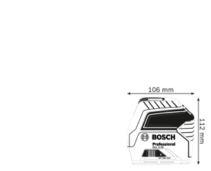 Bosch Laser krzyżowy GLL 2-10 czerwony 10 m 2
