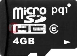 Karta PQI  (MicroSDHC 4GB Class 6 (adapt. SD i MS ProDuo) ( 6ARG-004GPR57A )) 1