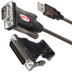 Kabel USB Unitek USB-A - RS-232 1.4 m Czarny (Y105A) 1