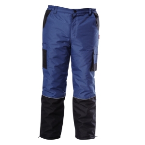 Lahti Pro Zimowe spodnie robocze do pasa ocieplane niebieskie XXXL (L4100706) 1