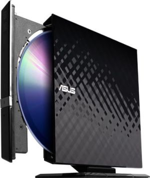Napęd Asus DVD-REC USB SLIM CZARNY BOX (SDRW-08D2S-U/DBLK/G/AS) 1