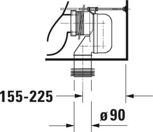 Zestaw kompaktowy WC Duravit ME by Starck 65 cm cm biały (2170090000) 12