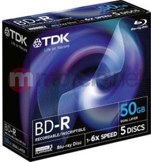 TDK BD-R 50 GB 6x 5 sztuk (t78058) 1