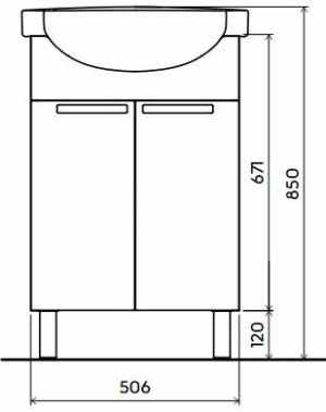 Koło Freja 55 cm biały (L79004000) 2