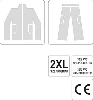 Vorel Komplet przeciwdeszczowy moro rozmiar XXL (74647) 3