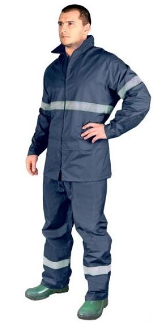 Reis Komplet przeciwdeszczowy spodnie do pasa + kurtka L (KPL-RAINER G L) 1