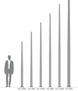 ROSA SŁUP ALUM.SAL-6 ANODOWANY INOX 42207/C4 - 42207/C45 2