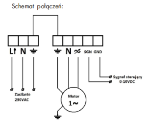 BREVE Autotransformatorowy regulator prędkości obrotowej ARWE 3,0/1 sterowany zdalnie 3
