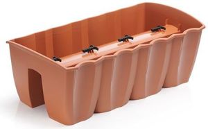 Prosperplast Doniczka tarasowa Crown 600mm antracyt (DCRO600-S433) 2