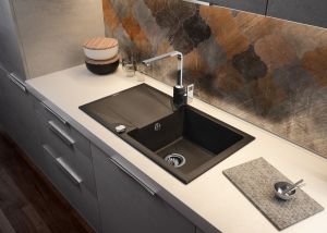 Zlewozmywak Deante  1-komorowy z ociekaczem Evora piaskowy (ZQJ 7113) 2