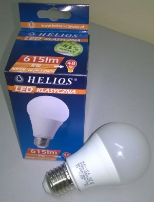 Helios Żarówka LED E27 8W (LED-2770) 1