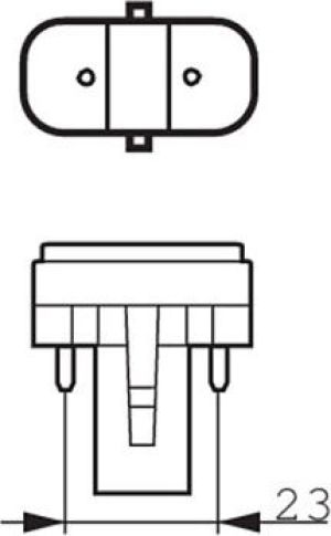 Świetlówka kompaktowa Philips G23 7W (8711500260628) 2