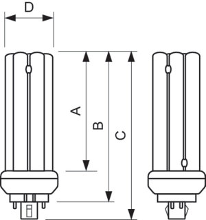 Świetlówka kompaktowa Philips Master PL-T GX24q-4 42W (8711500611376) 3