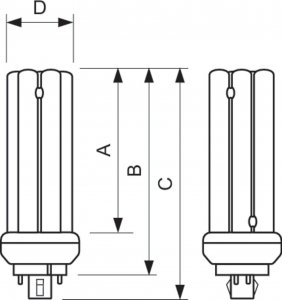 Świetlówka kompaktowa Philips PHILIPS - Master PL-T 26W/830 GX24q-3 4pin - 8711500611208 4